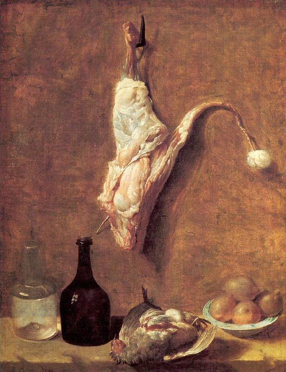 OUDRY, Jean-Baptiste Still Life with Calf's Leg oil painting image